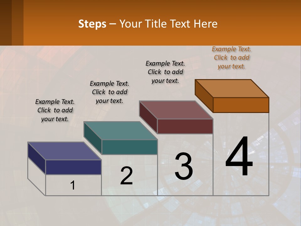 A Colorful Abstract Background With A Circular Design PowerPoint Template