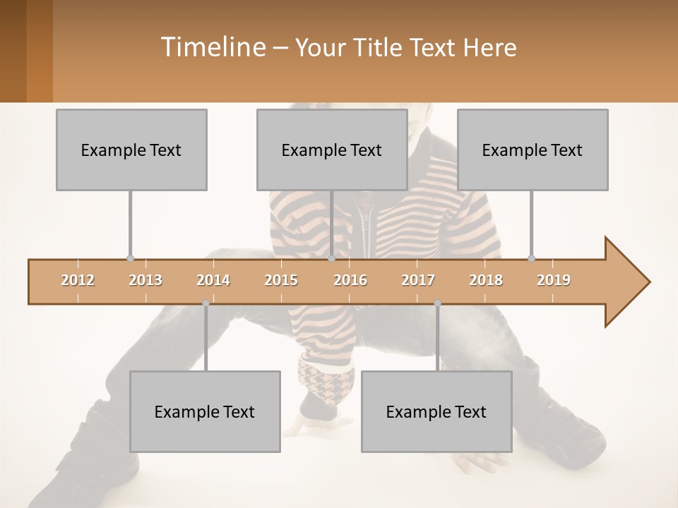 A Young Boy Sitting On The Ground With A Hat On PowerPoint Template