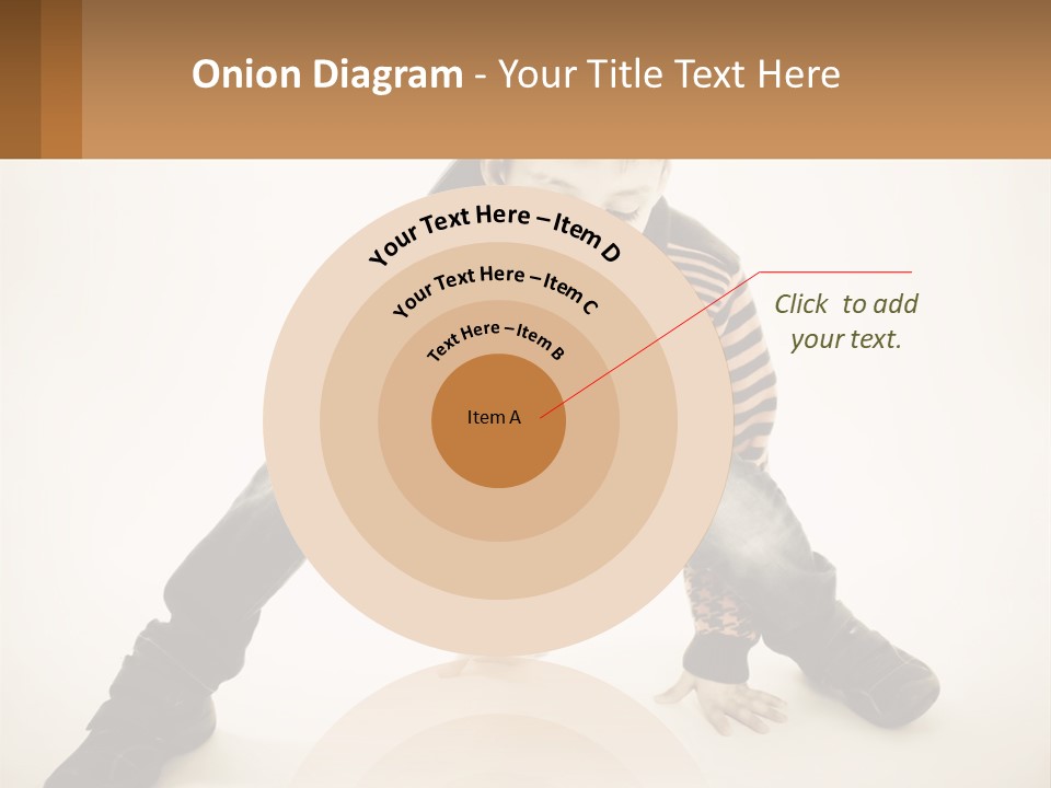 A Young Boy Sitting On The Ground With A Hat On PowerPoint Template