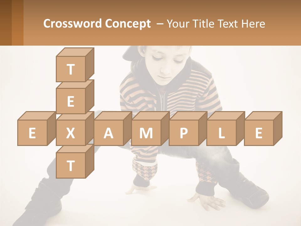 A Young Boy Sitting On The Ground With A Hat On PowerPoint Template