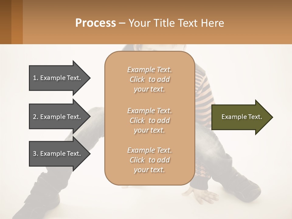 A Young Boy Sitting On The Ground With A Hat On PowerPoint Template