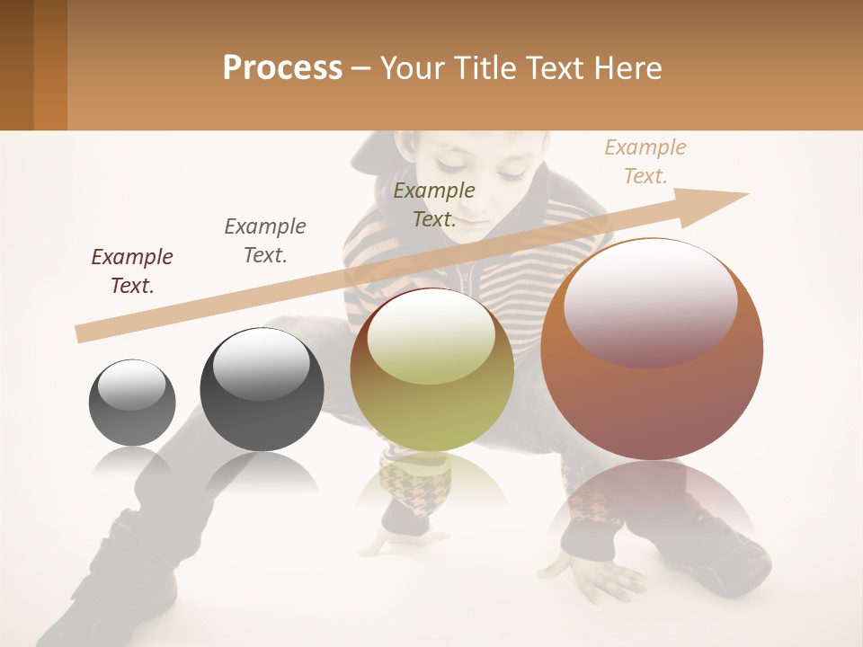 A Young Boy Sitting On The Ground With A Hat On PowerPoint Template