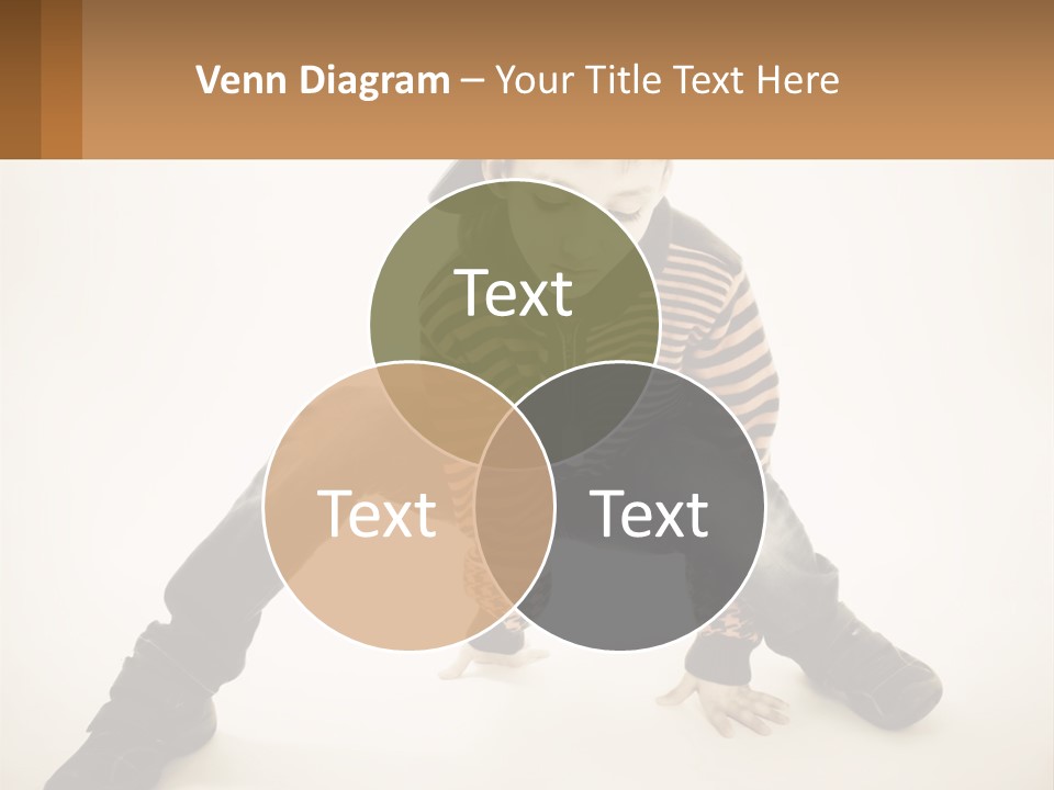 A Young Boy Sitting On The Ground With A Hat On PowerPoint Template