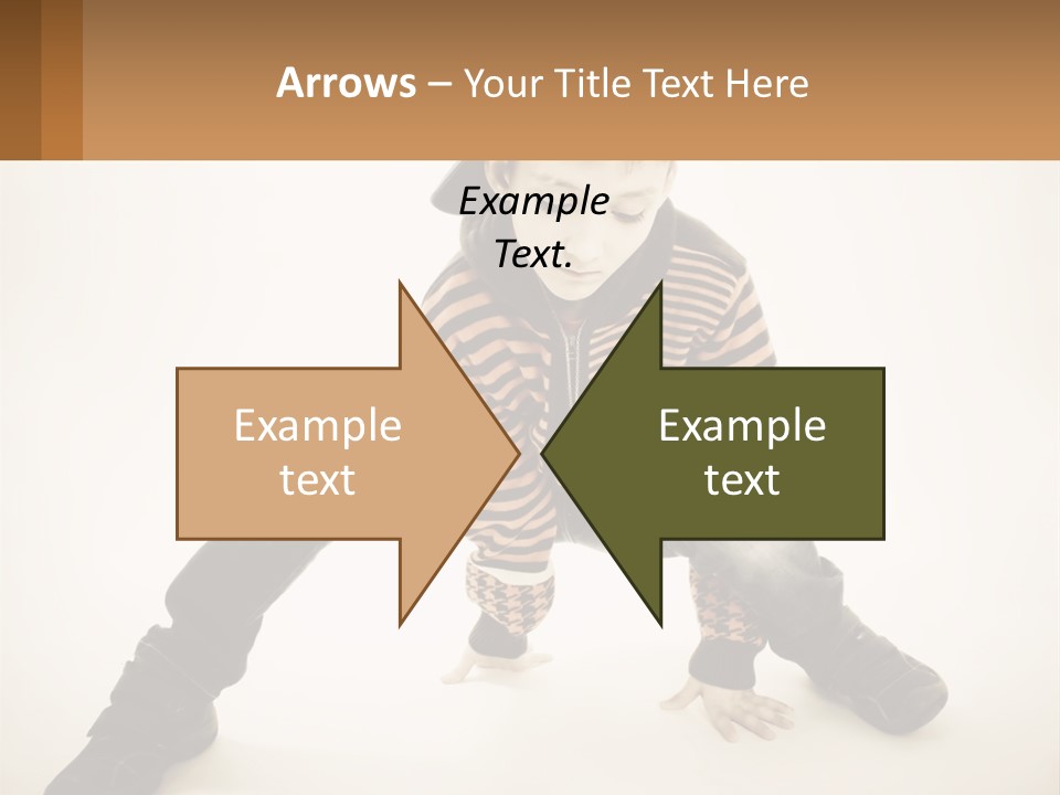 A Young Boy Sitting On The Ground With A Hat On PowerPoint Template