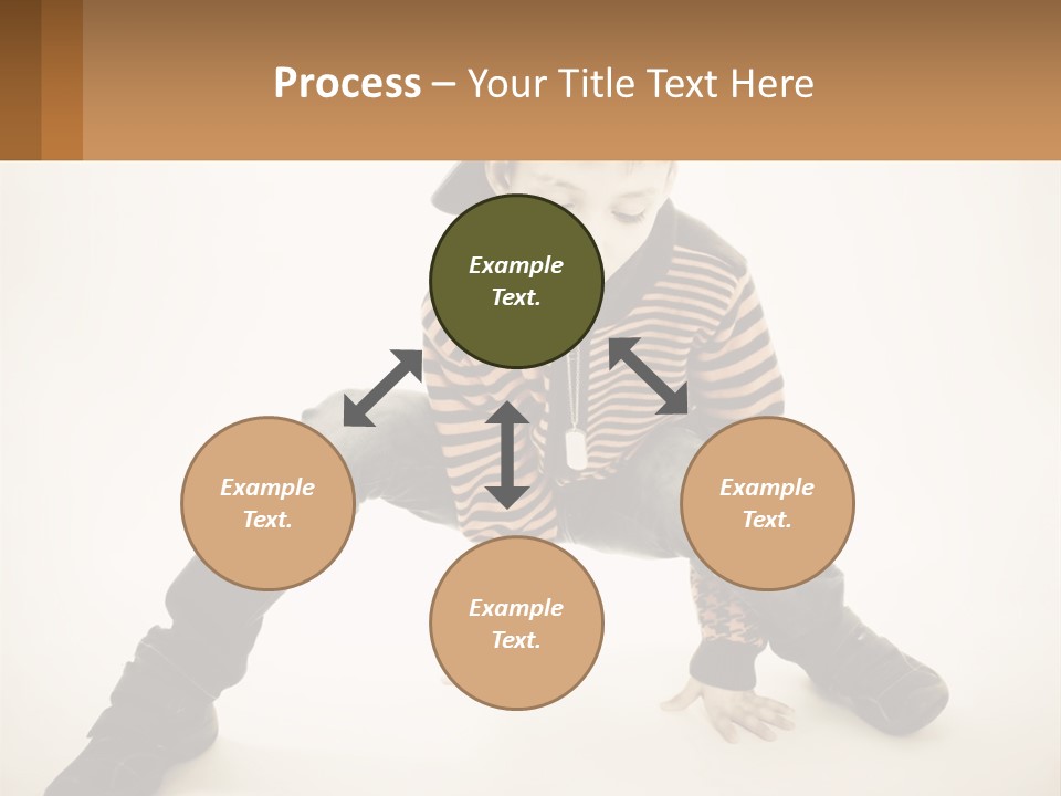 A Young Boy Sitting On The Ground With A Hat On PowerPoint Template