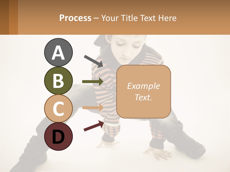 A Young Boy Sitting On The Ground With A Hat On PowerPoint Template