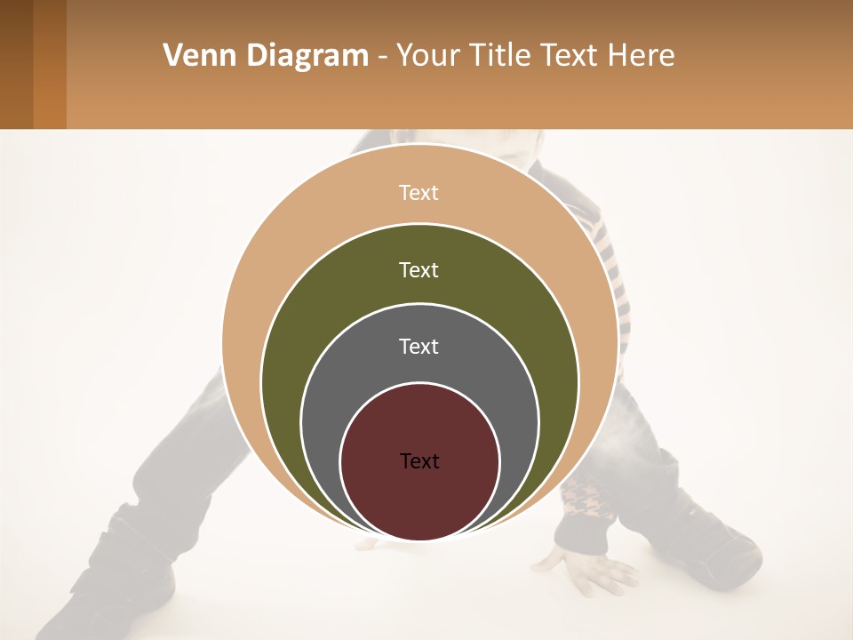 A Young Boy Sitting On The Ground With A Hat On PowerPoint Template