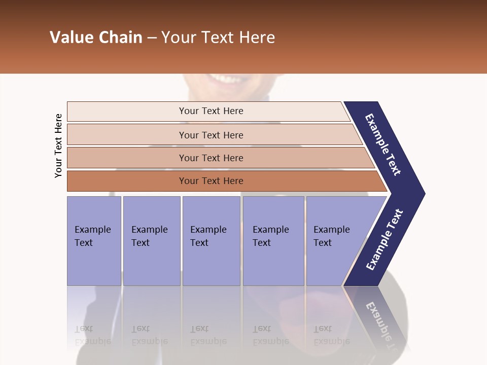 A Man In A Suit Holding A Business Card PowerPoint Template