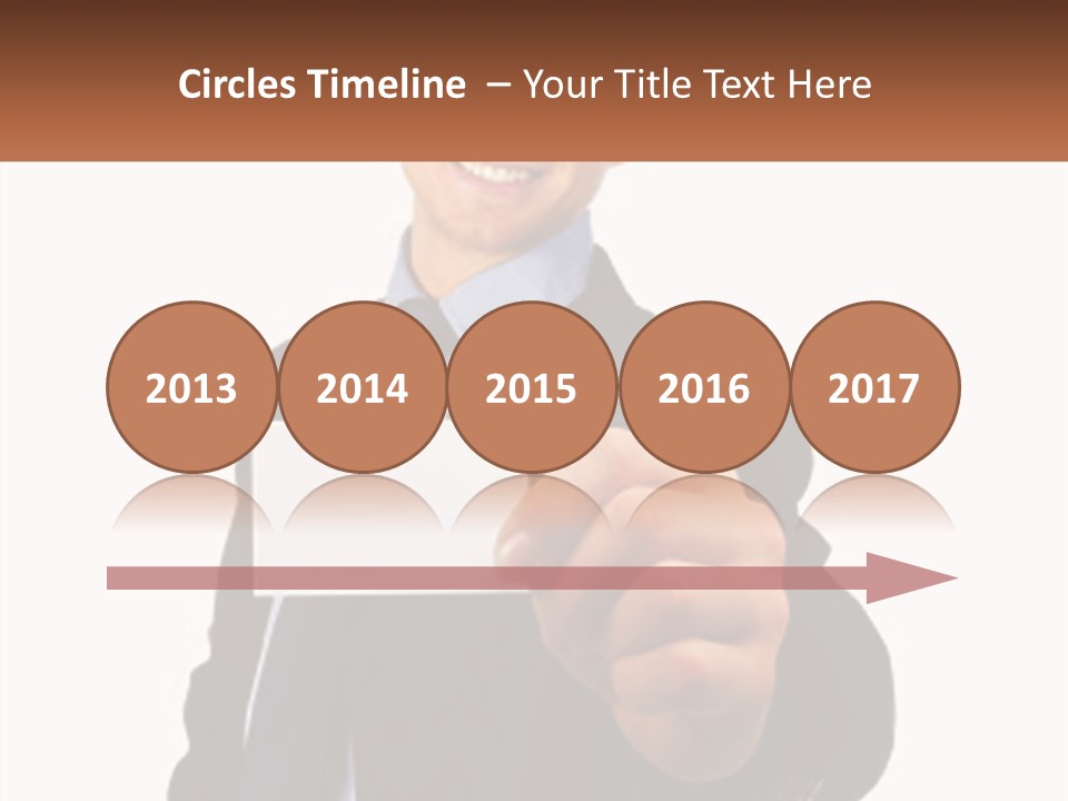 A Man In A Suit Holding A Business Card PowerPoint Template