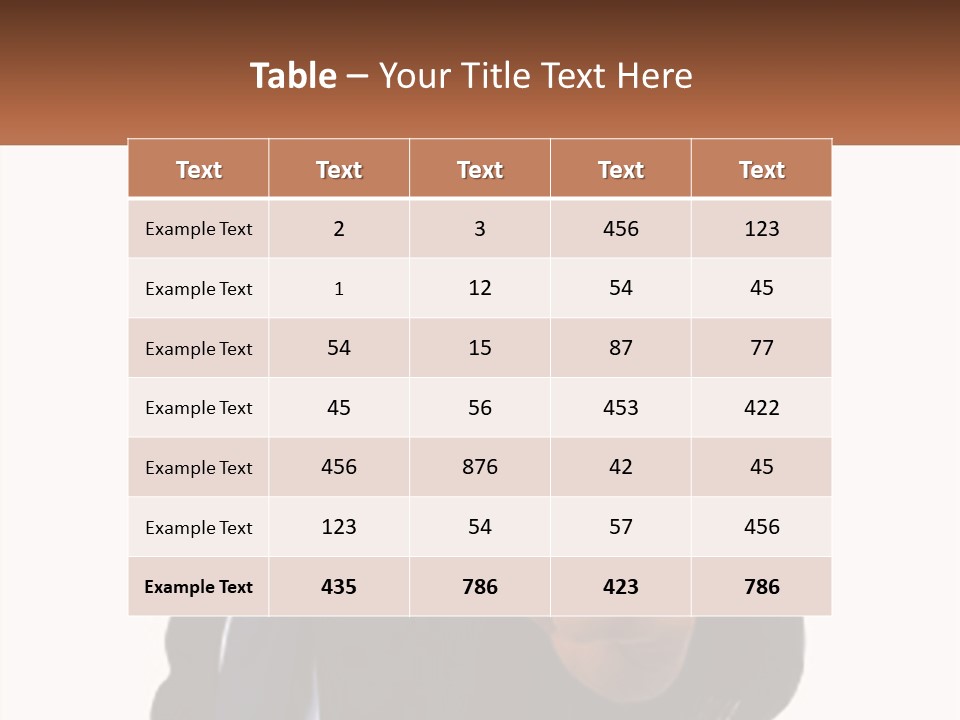 A Man In A Suit Holding A Business Card PowerPoint Template