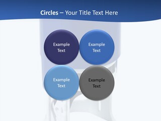 A Blue And White Toilet Paper Dispenser On A White Background PowerPoint Template