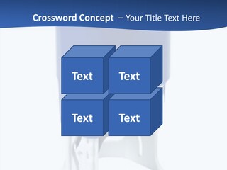 A Blue And White Toilet Paper Dispenser On A White Background PowerPoint Template