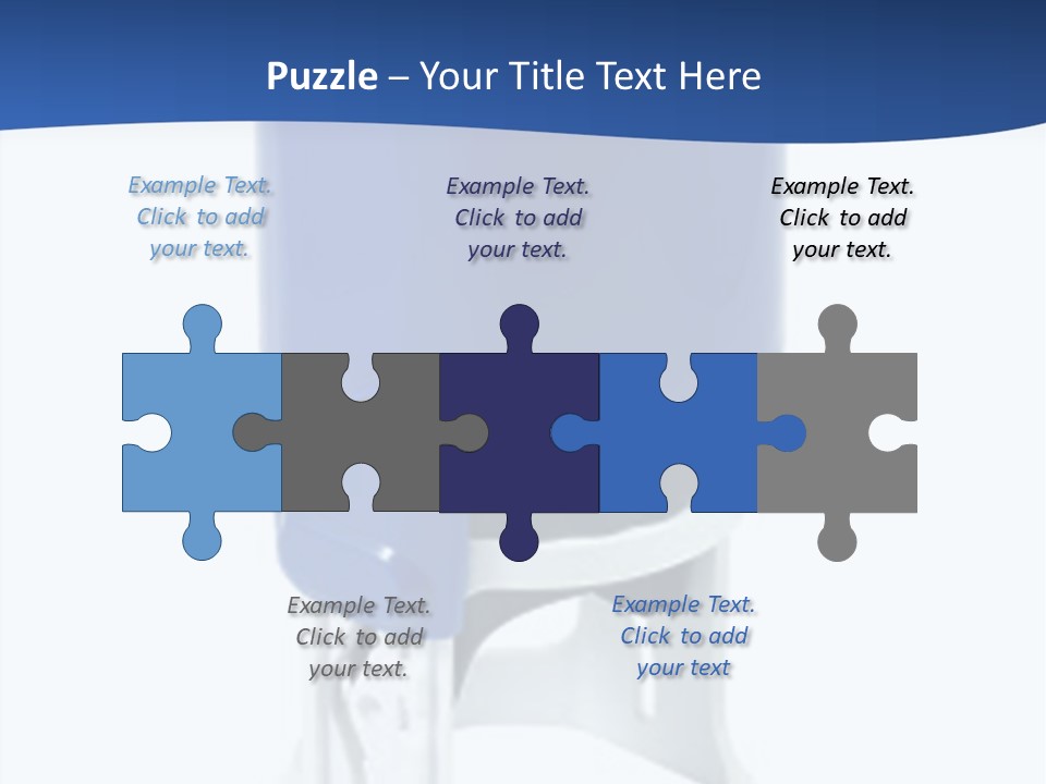 A Blue And White Toilet Paper Dispenser On A White Background PowerPoint Template