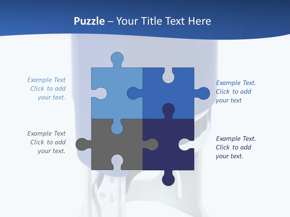 A Blue And White Toilet Paper Dispenser On A White Background PowerPoint Template