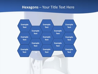 A Blue And White Toilet Paper Dispenser On A White Background PowerPoint Template