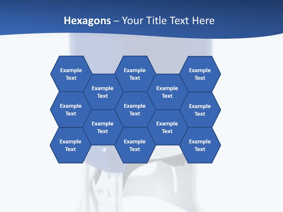 A Blue And White Toilet Paper Dispenser On A White Background PowerPoint Template