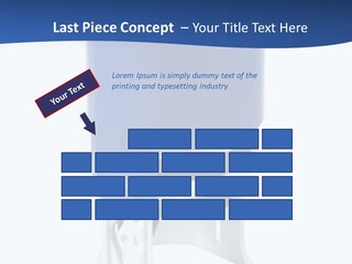 A Blue And White Toilet Paper Dispenser On A White Background PowerPoint Template