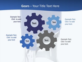 A Blue And White Toilet Paper Dispenser On A White Background PowerPoint Template