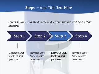 A Blue And White Toilet Paper Dispenser On A White Background PowerPoint Template