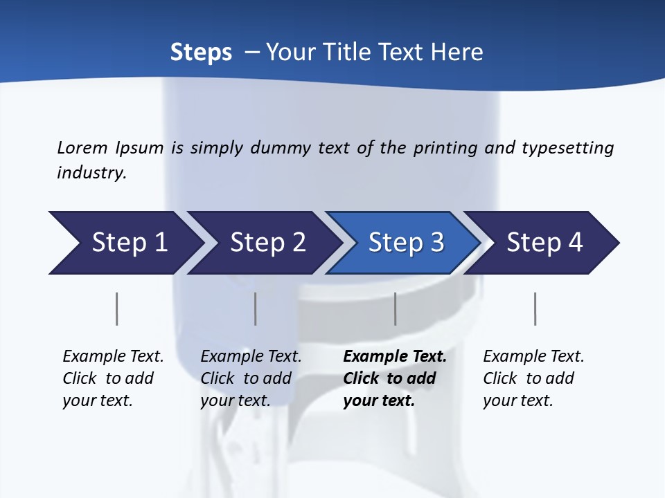 A Blue And White Toilet Paper Dispenser On A White Background PowerPoint Template