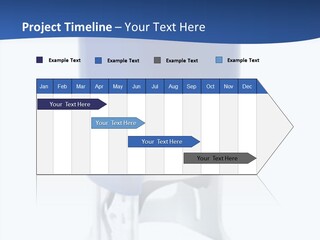 A Blue And White Toilet Paper Dispenser On A White Background PowerPoint Template