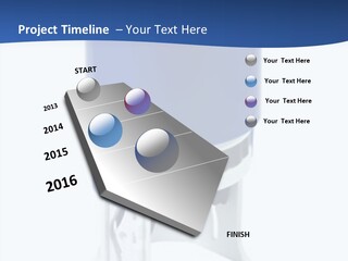 A Blue And White Toilet Paper Dispenser On A White Background PowerPoint Template