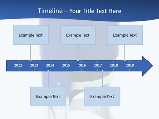 A Blue And White Toilet Paper Dispenser On A White Background PowerPoint Template