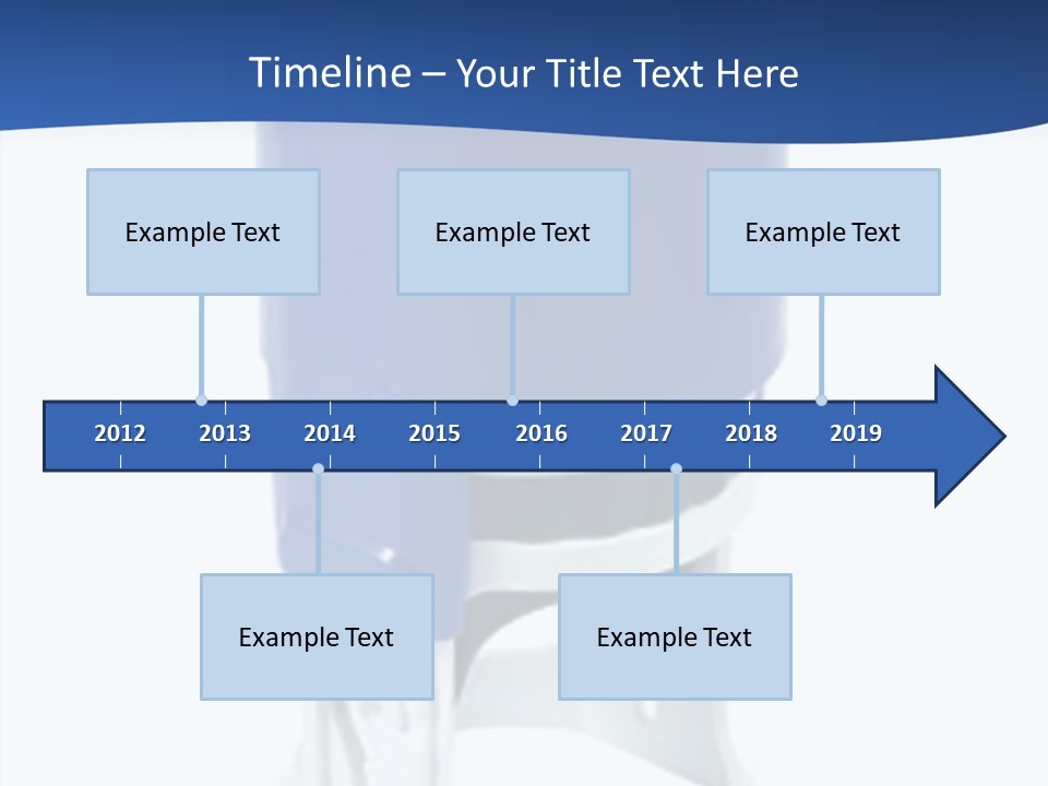 A Blue And White Toilet Paper Dispenser On A White Background PowerPoint Template
