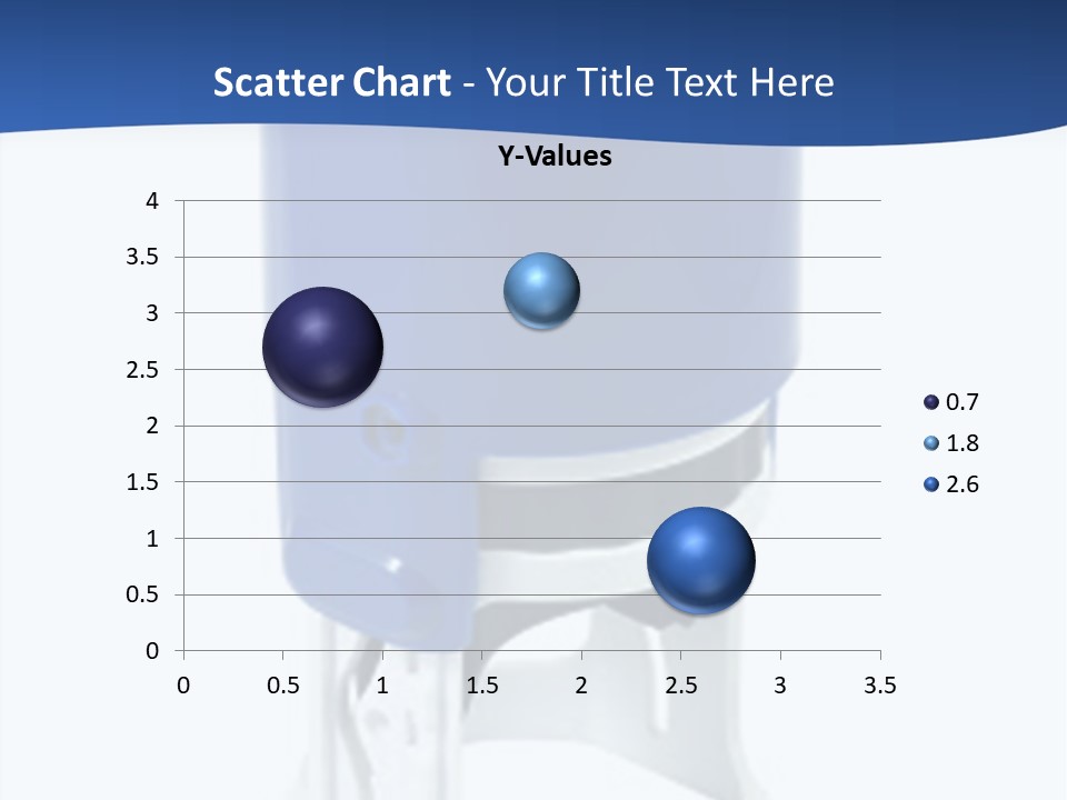 A Blue And White Toilet Paper Dispenser On A White Background PowerPoint Template