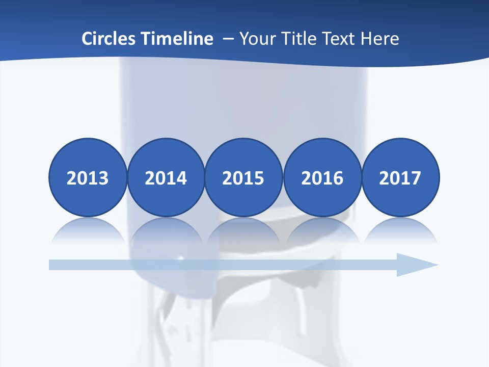 A Blue And White Toilet Paper Dispenser On A White Background PowerPoint Template