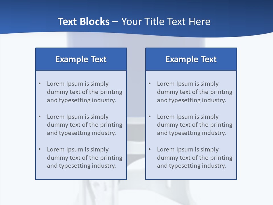 A Blue And White Toilet Paper Dispenser On A White Background PowerPoint Template