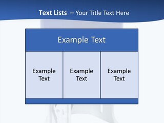 A Blue And White Toilet Paper Dispenser On A White Background PowerPoint Template