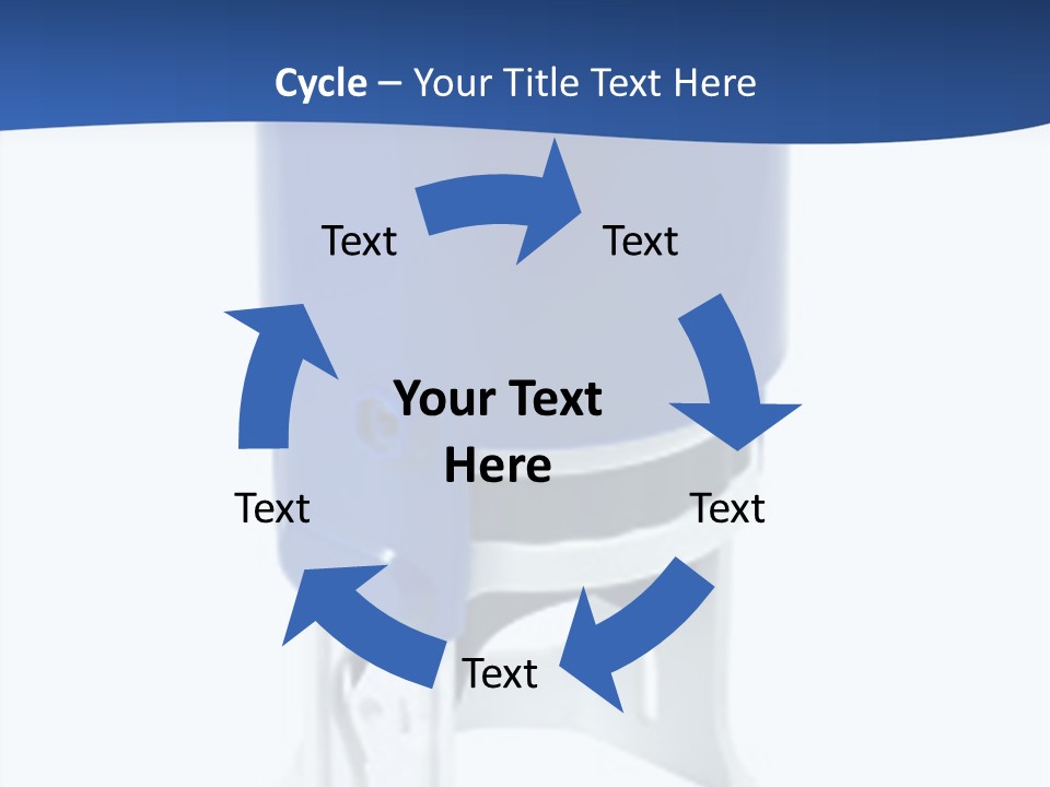 A Blue And White Toilet Paper Dispenser On A White Background PowerPoint Template
