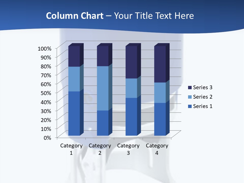 A Blue And White Toilet Paper Dispenser On A White Background PowerPoint Template