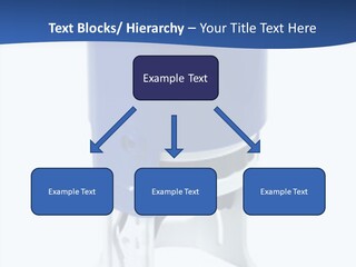 A Blue And White Toilet Paper Dispenser On A White Background PowerPoint Template