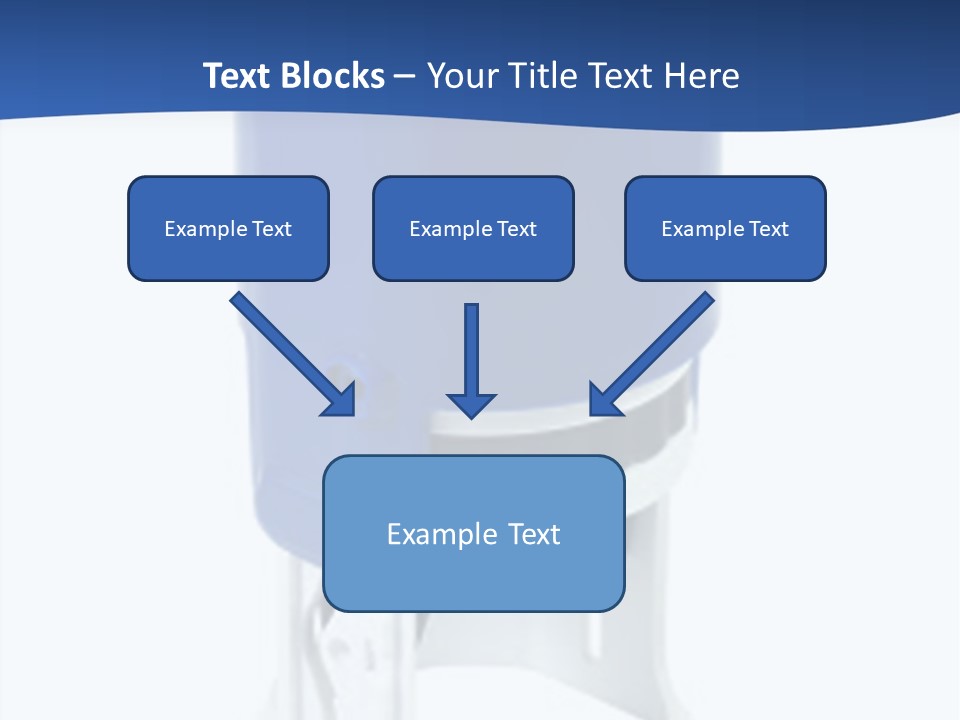 A Blue And White Toilet Paper Dispenser On A White Background PowerPoint Template
