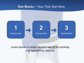 A Blue And White Toilet Paper Dispenser On A White Background PowerPoint Template