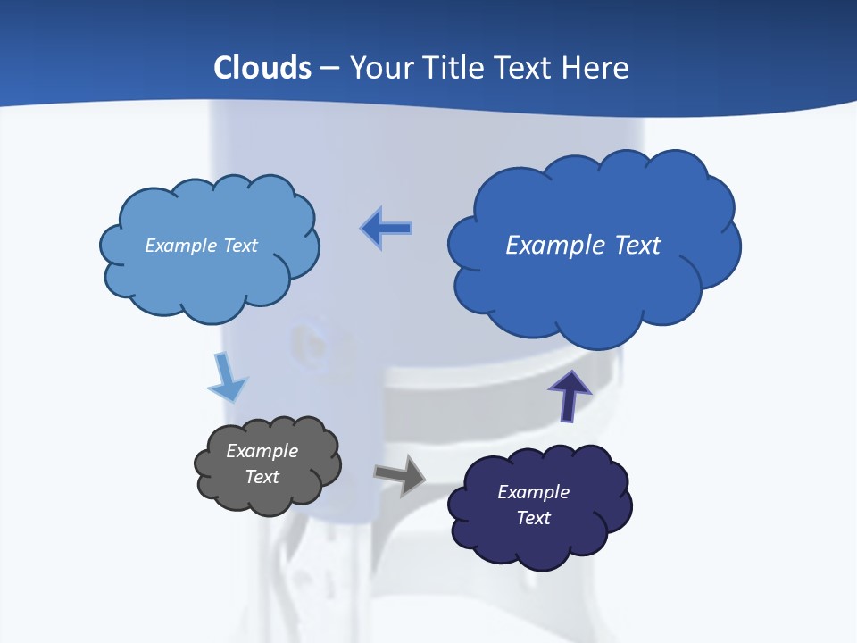 A Blue And White Toilet Paper Dispenser On A White Background PowerPoint Template