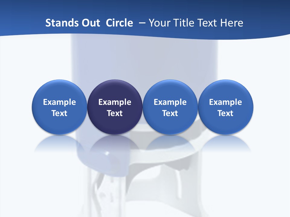 A Blue And White Toilet Paper Dispenser On A White Background PowerPoint Template