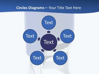 A Blue And White Toilet Paper Dispenser On A White Background PowerPoint Template