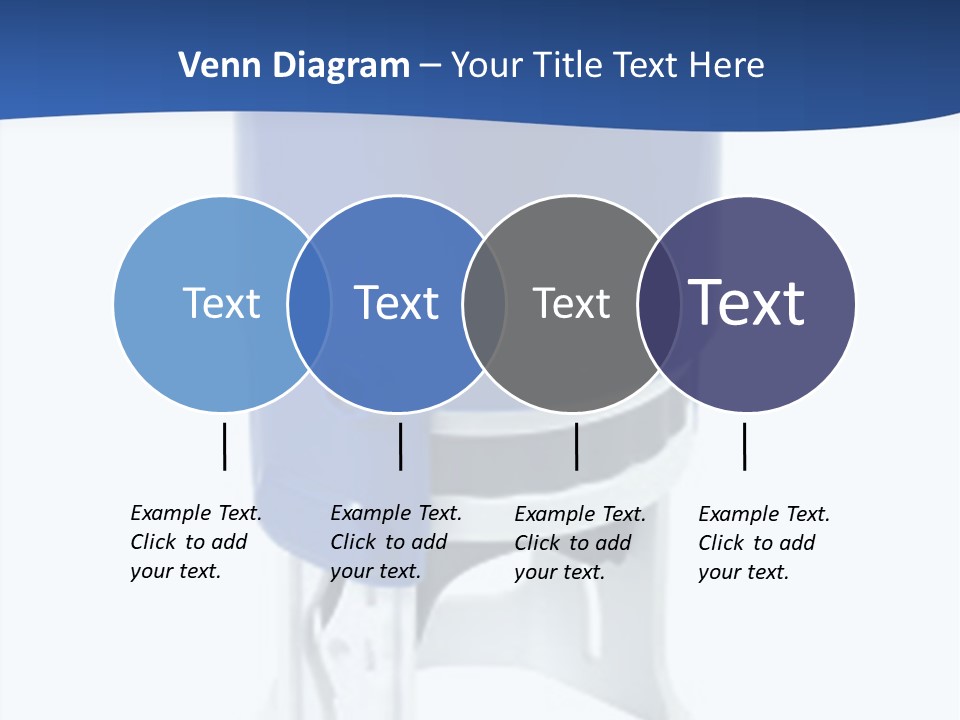 A Blue And White Toilet Paper Dispenser On A White Background PowerPoint Template