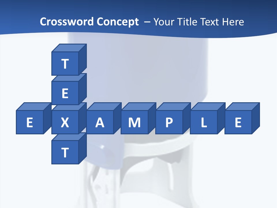 A Blue And White Toilet Paper Dispenser On A White Background PowerPoint Template