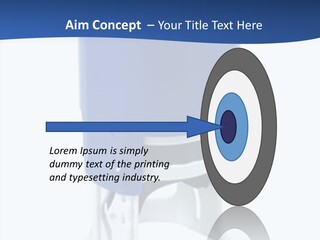 A Blue And White Toilet Paper Dispenser On A White Background PowerPoint Template