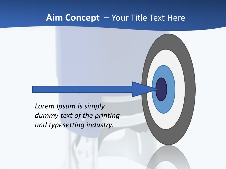 A Blue And White Toilet Paper Dispenser On A White Background PowerPoint Template