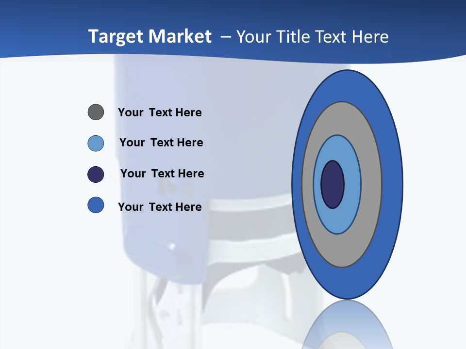 A Blue And White Toilet Paper Dispenser On A White Background PowerPoint Template