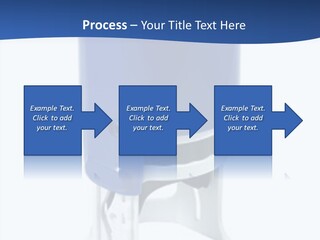 A Blue And White Toilet Paper Dispenser On A White Background PowerPoint Template