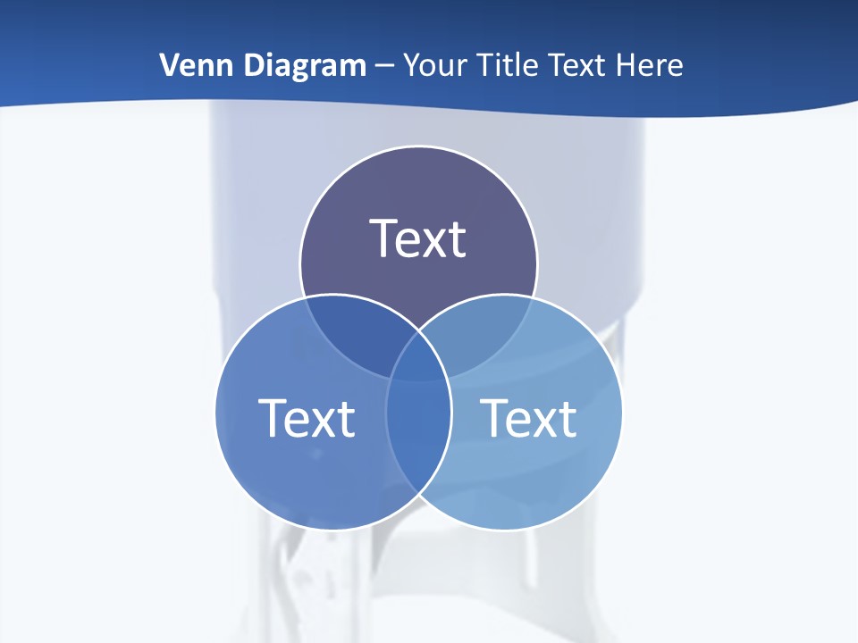 A Blue And White Toilet Paper Dispenser On A White Background PowerPoint Template