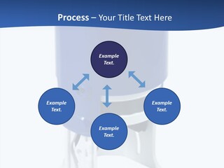 A Blue And White Toilet Paper Dispenser On A White Background PowerPoint Template