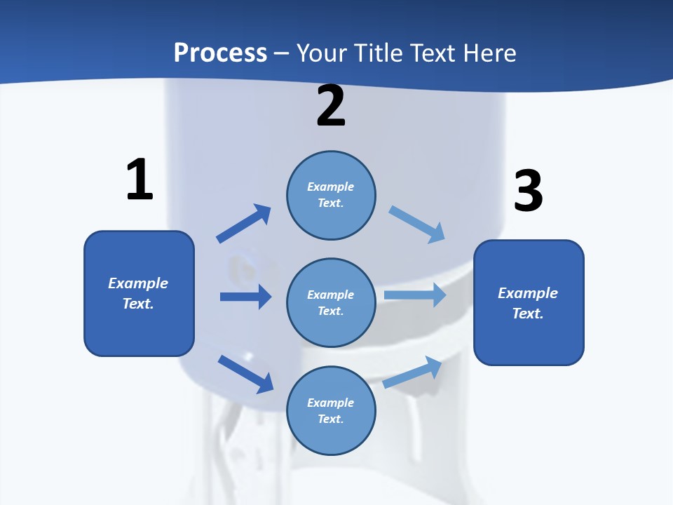 A Blue And White Toilet Paper Dispenser On A White Background PowerPoint Template