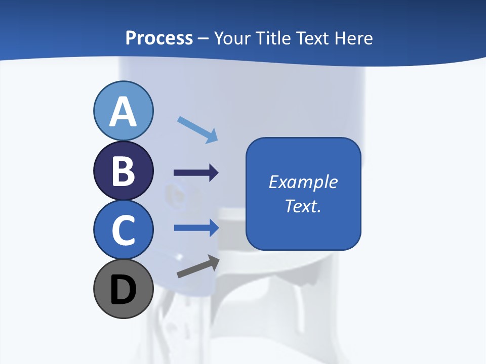 A Blue And White Toilet Paper Dispenser On A White Background PowerPoint Template